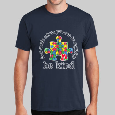 Adult - Be Kind Puzzle Piece T-Shirt - Autism Awareness Thumbnail