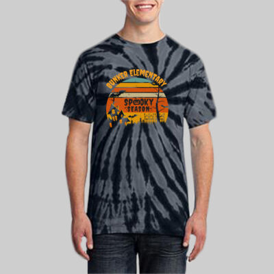 Adult Tie-Dye T-Shirt - Fall Holidays - Haunted House Thumbnail