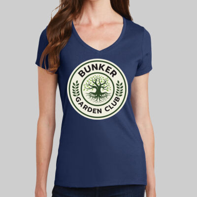Women's V Neck Tee - Garden Club Thumbnail
