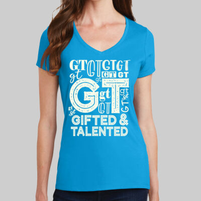 Women's V Neck Tee - Gifted & Talented Thumbnail
