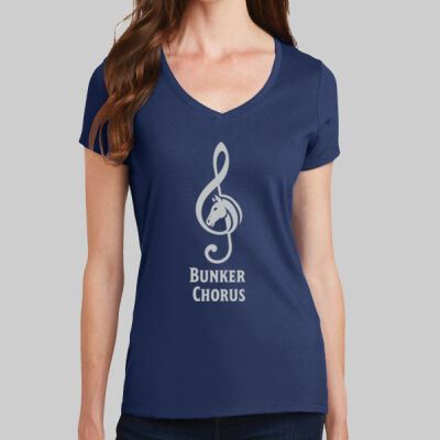 Women's V Neck Tee - Bunker Choir Shirt Thumbnail