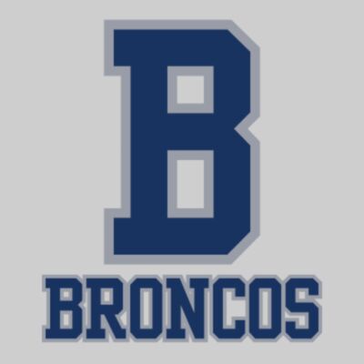 B with Broncos Navy with Grey Outline Thumbnail